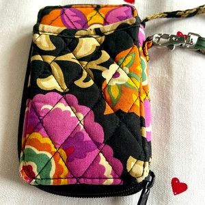 Vera Bradley multicolor wallet with wristlet strap